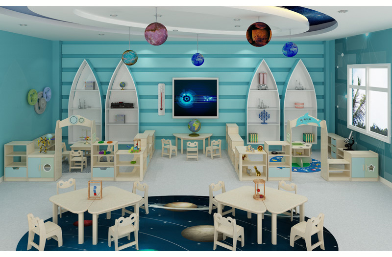 幼兒園家具科學室兒童樺木區(qū)角